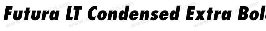 Futura LT Condensed Extra Bold Oblique字体转换